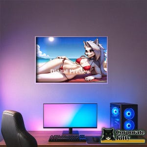 Hellhound Fanart Poster - Waifu Poster- Anime Poster- Fantasy art