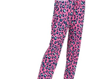 Viv & Lou Hot Pink Leopard PJ Pants