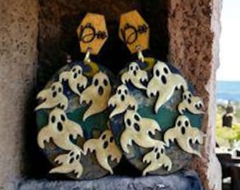 Pendientes fantasma de madera