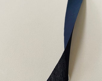 Organic Tapes - Bias Binding Tape - Black Organic Cotton Poplin 27mm flat
