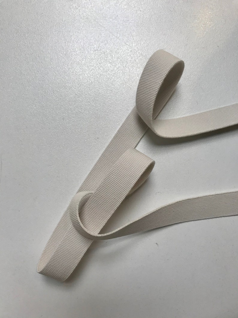 18mm Natural Rubber Organic Cotton Flat Biodegradable Elastic Etsy