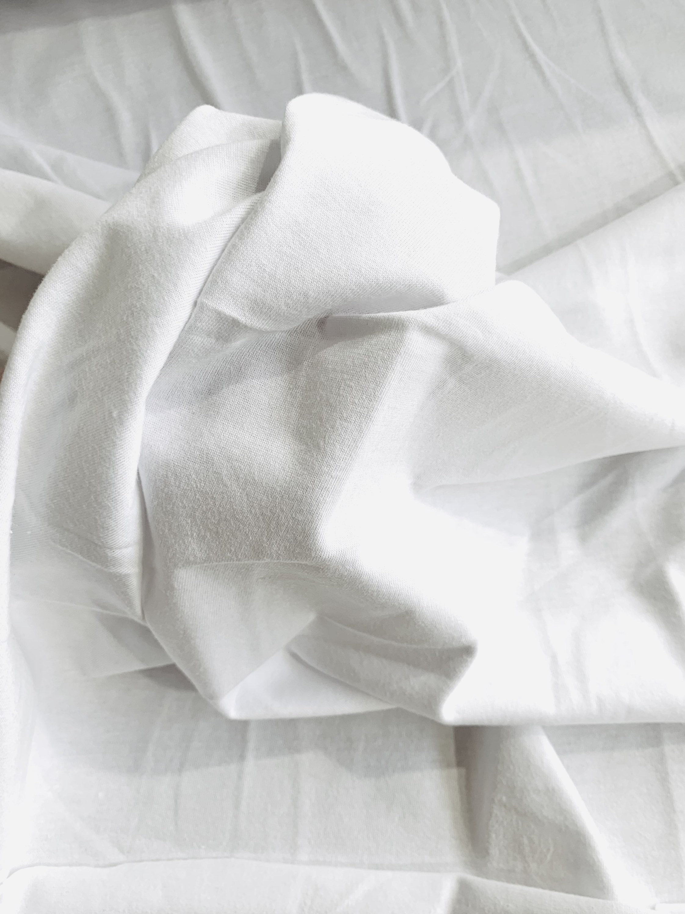 Midweight White 100 Organic Cotton Jersey Etsy