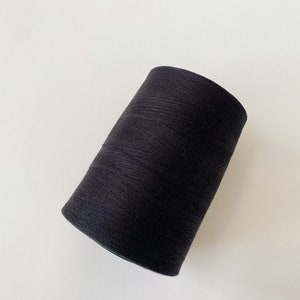 Cellulose Threads - Tex 40 100% Organic Cotton Sewing Thread - Black