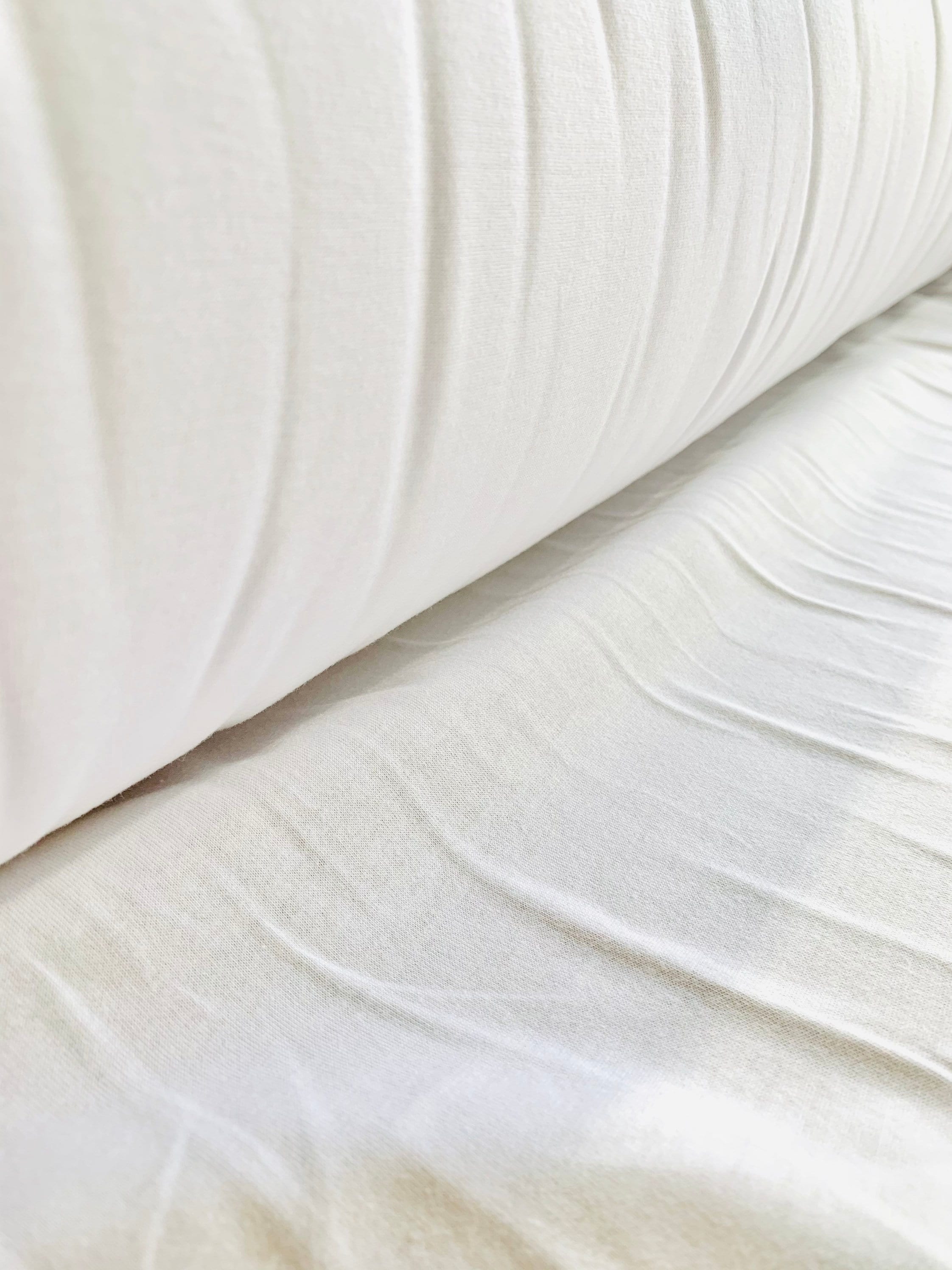 Midweight White 100 Organic Cotton Jersey Etsy