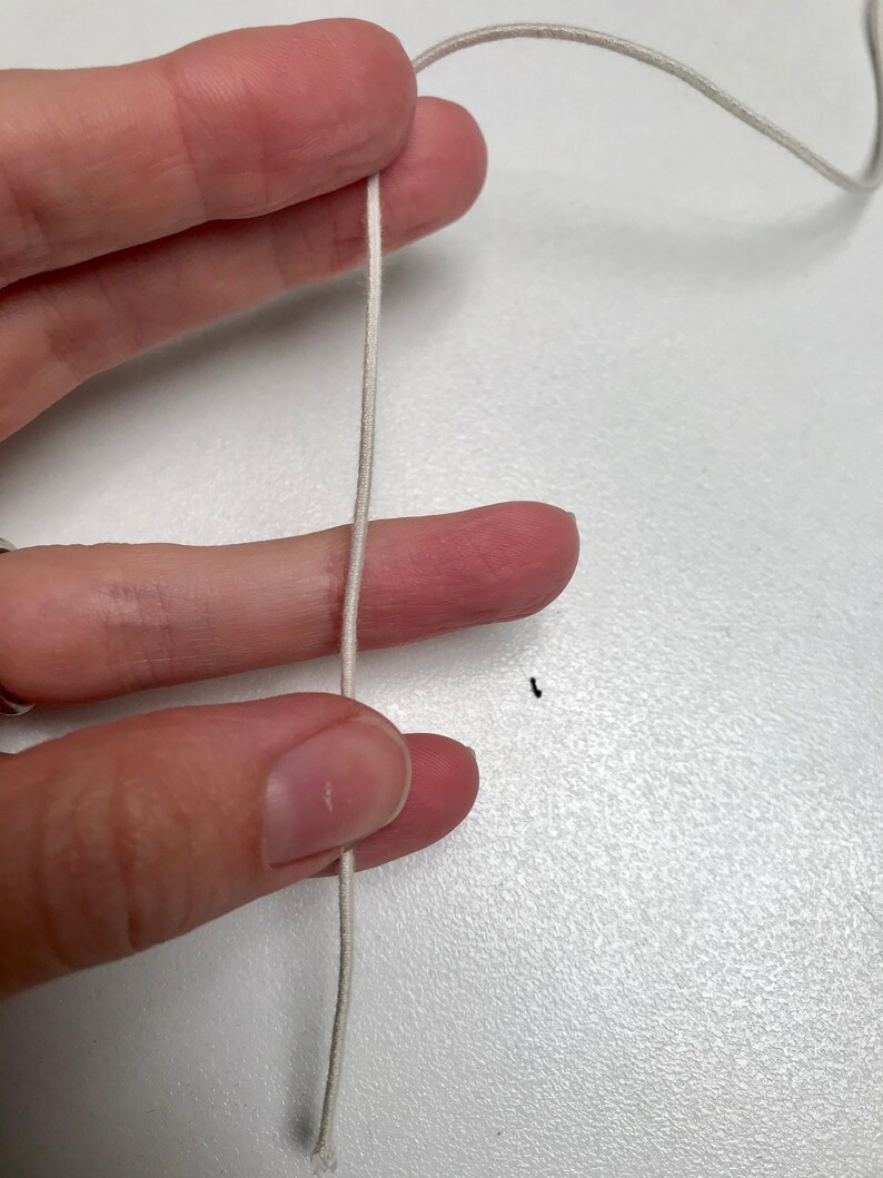 1.1mm Natural Rubber Organic Cotton Round Biodegradable Elastic for ClothingAccessories