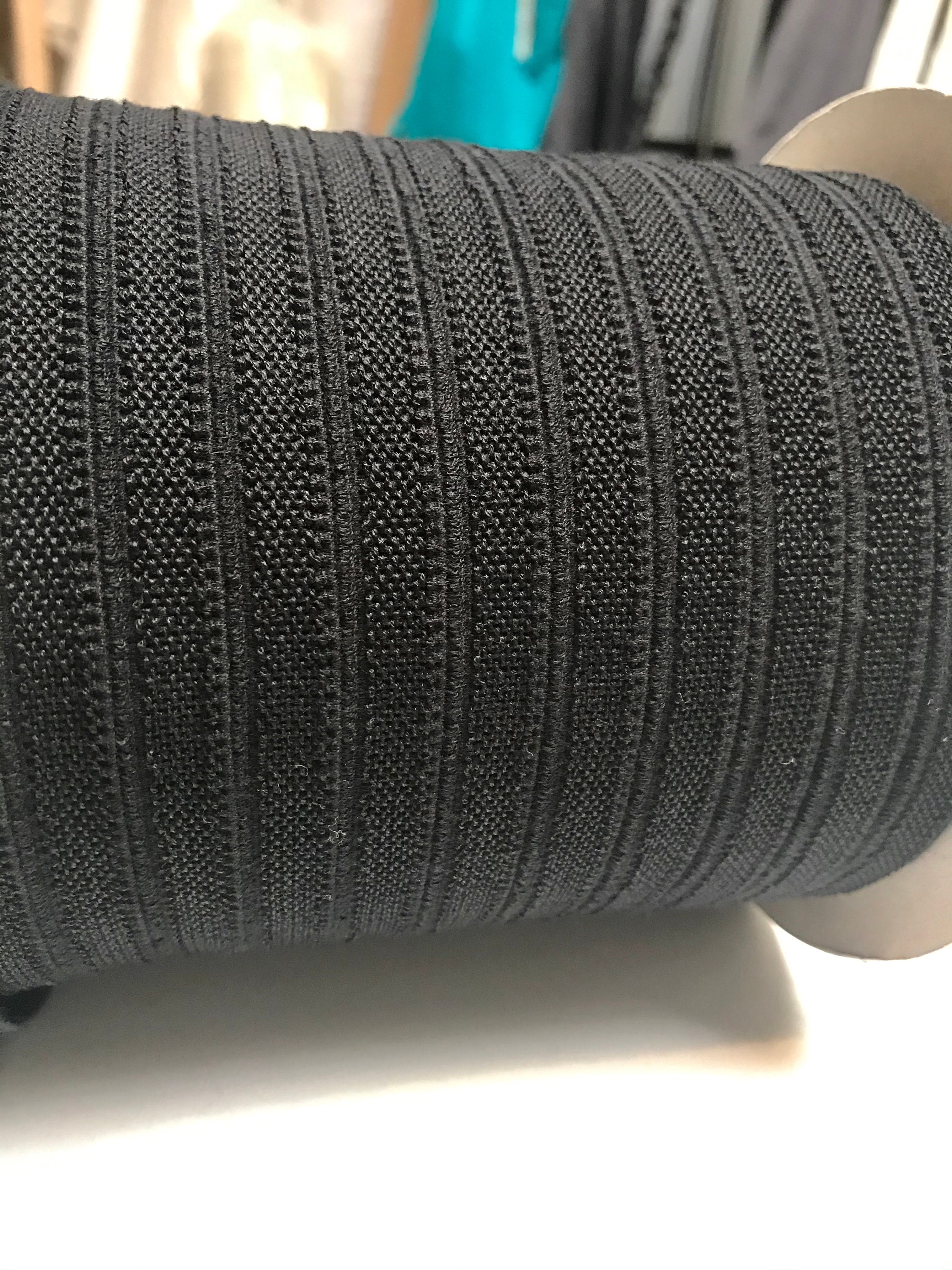 11mm Black Natural Rubber Organic Cotton Flat Biodegradable Etsy