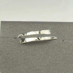 Crossover Ring,Adjustable  Ring,14 Gauge, Sterling Silver,Men&#39;s or women&#39;s Ring, Boho ring