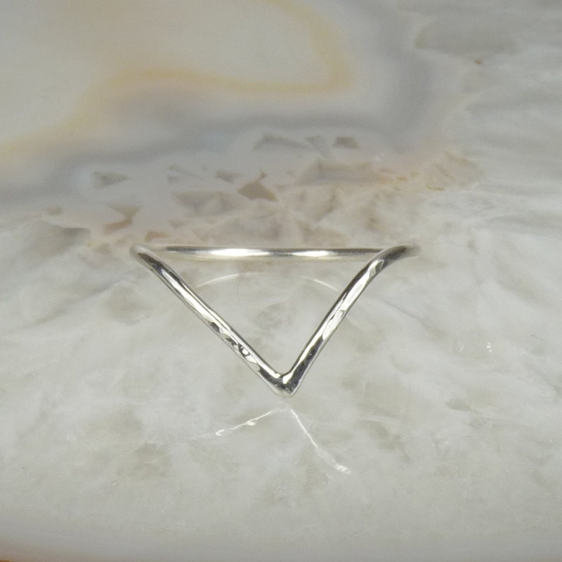 Chevron Ring - Etsy