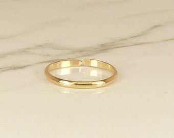 Gold Toe Ring, AdjustableToe Ring, Simple Ring, Midi ring