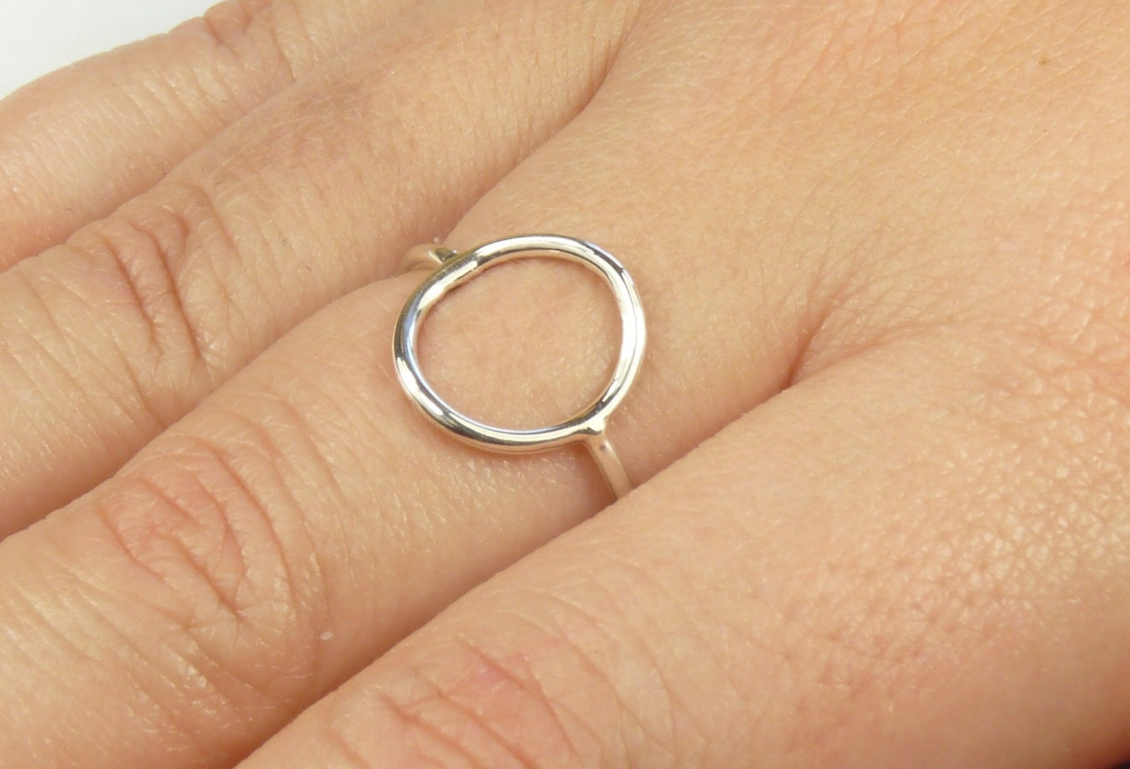 Karma Circle Ring Purity Ring Sterling Silver Ring 16 Gauge Etsy