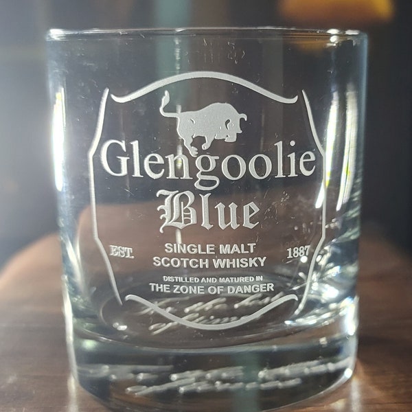 Glengoolie Blue Rocks Glass