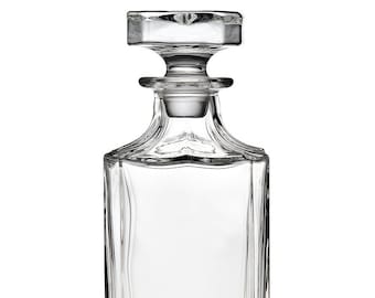 Custom Etched Square Decanter Sets with logo or design of your choice