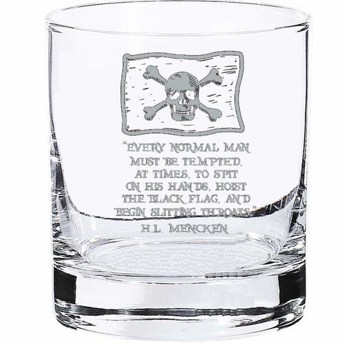 Hl Mencken Black Flag Quote H.l. Mencken Pirate Quote Rocks Glass - Etsy Hl Mencken Black Flag Quote H.l. Mencken Pirate Quote Rocks Glass - Etsy
