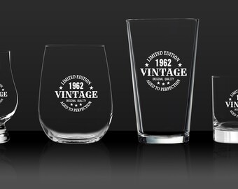 Vintage Year of Birth Glass - Limited Edition - Aged to Perfection