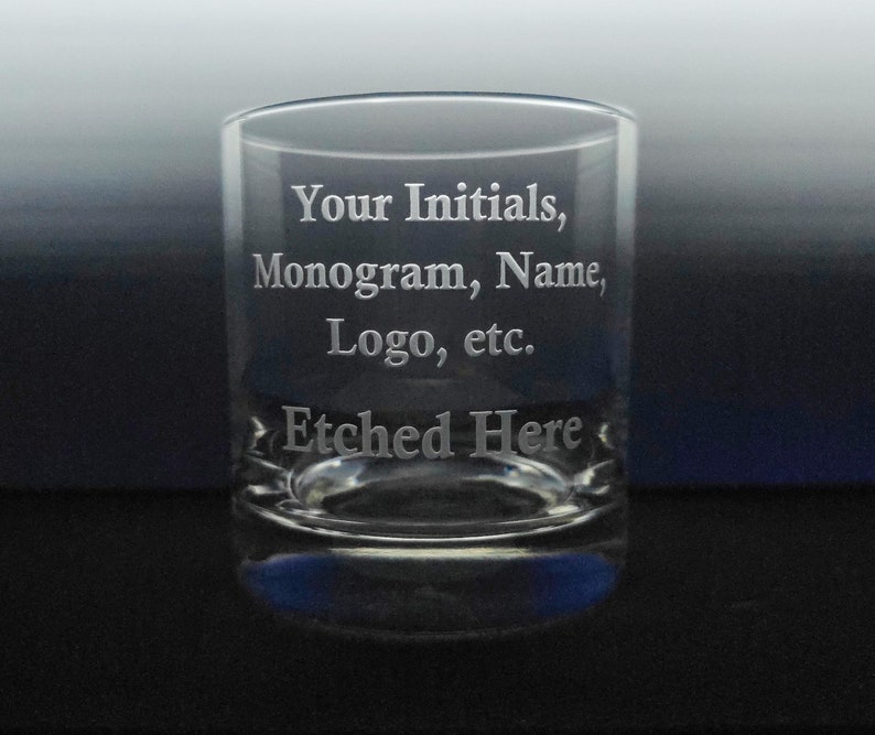 Stamp Rocks Glass Design Personalized Sandblasted Rocks Glass - Elevate Your Drinking Experience ...