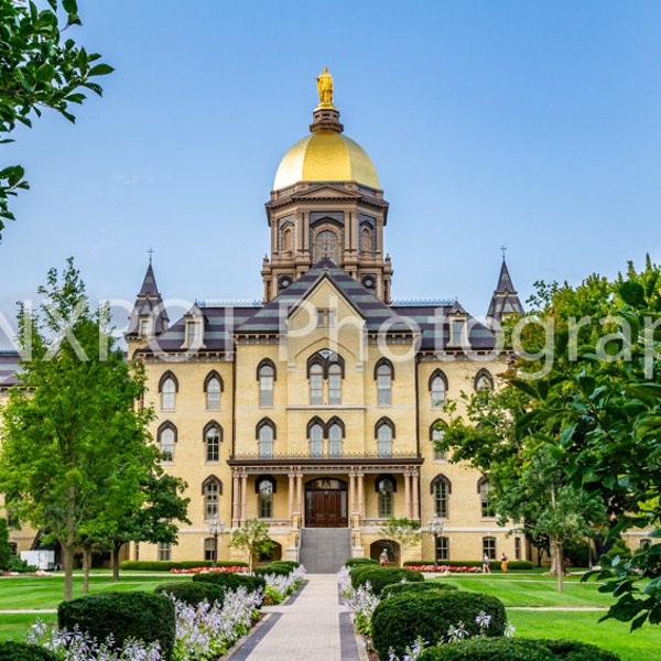 University of Notre Dame | Golden Dome | Fighting Irish | ND | South Bend Indiana | Fine Art Photography | Blue Gold | Notre Dame Wall Art