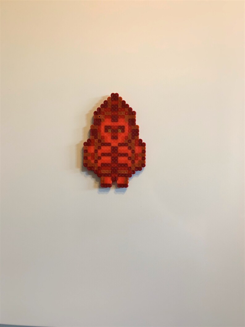 Zygon Perler bead magnet