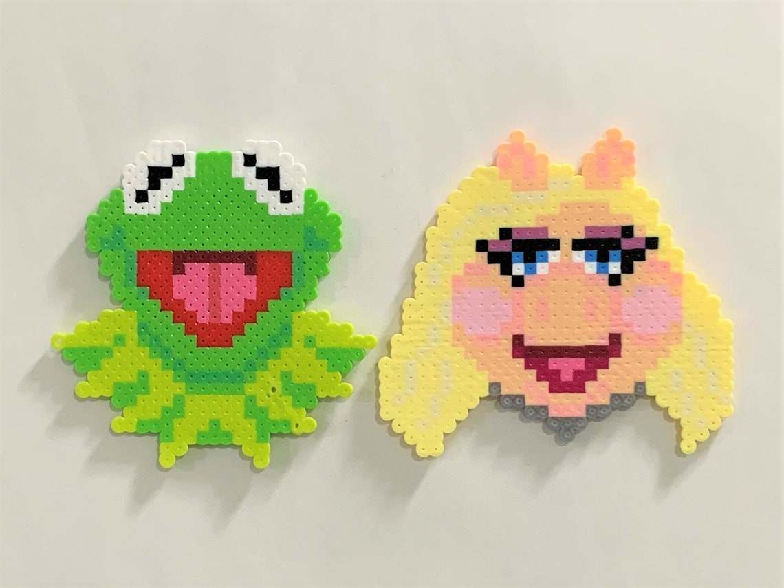 Kermit the Frog Perler bead Etsy