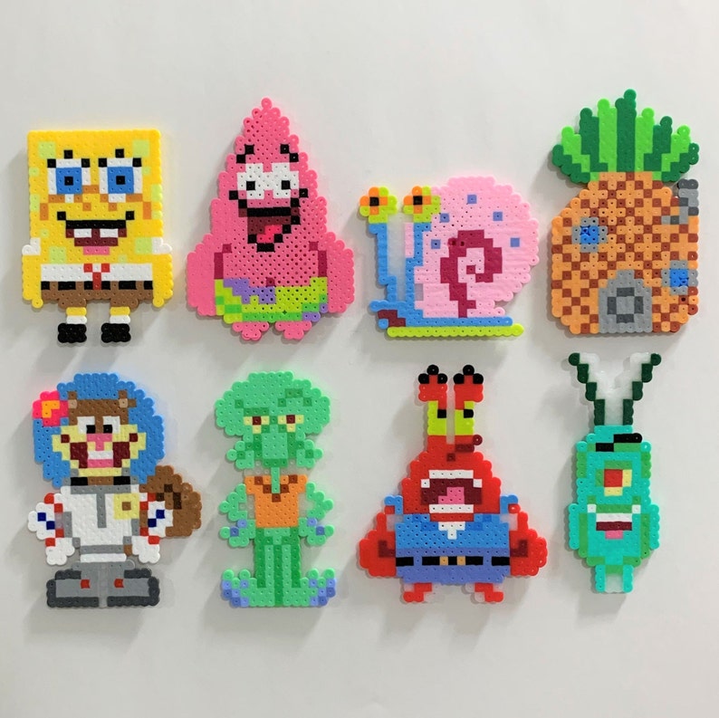 SpongeBob SquarePants Perler bead Etsy
