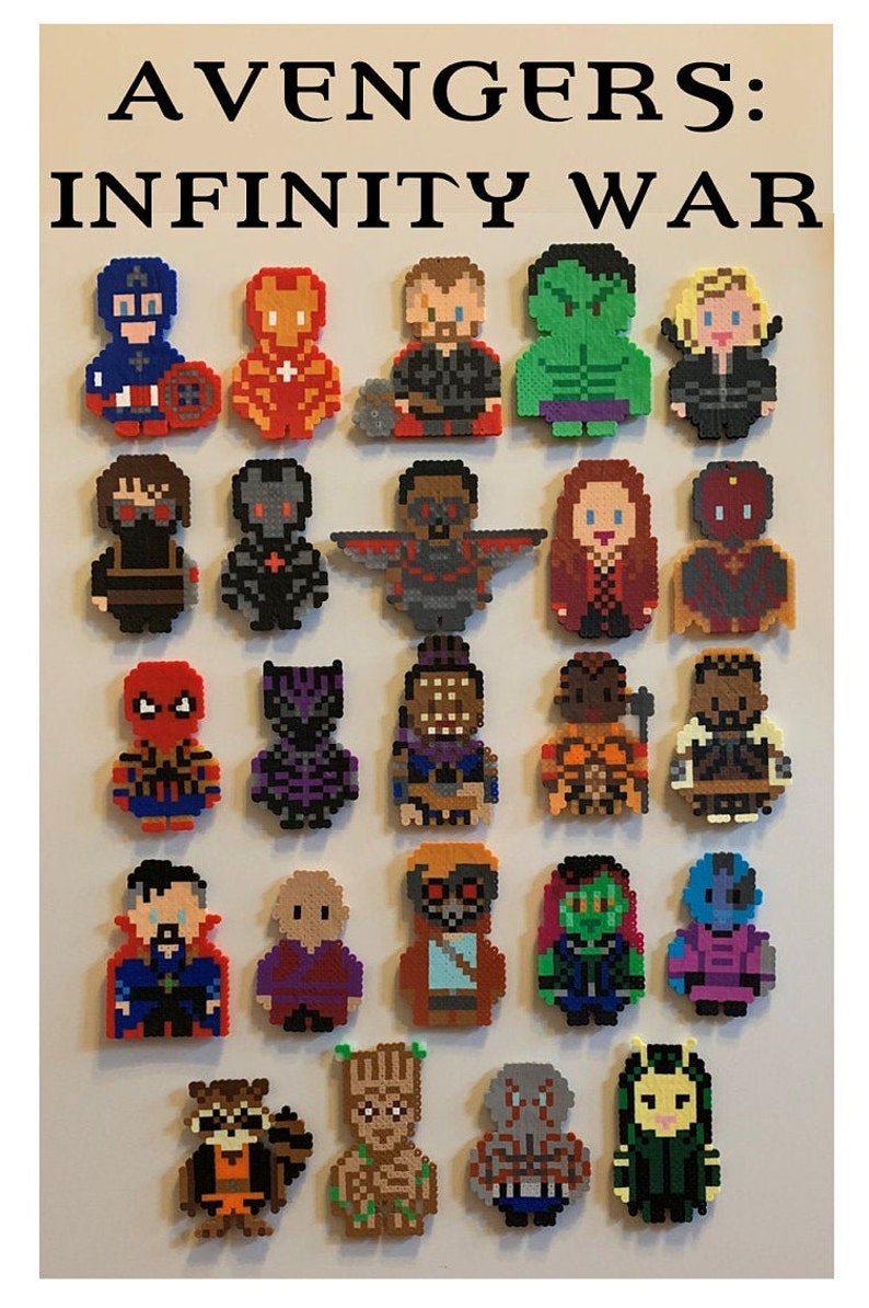 Black Panther Perler Bead Etsy