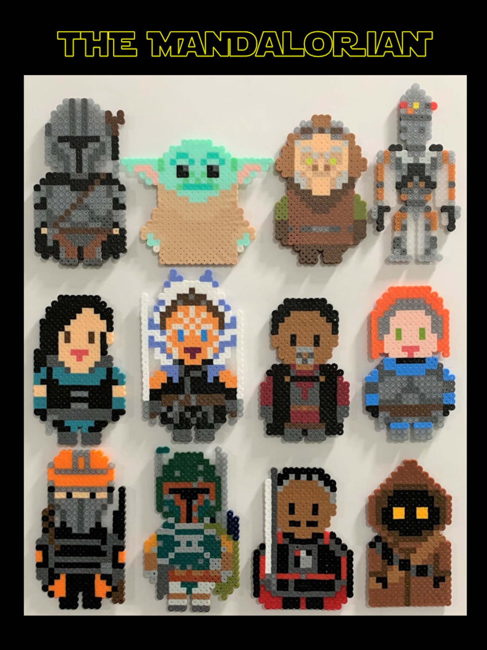 Din Djarin The Mandalorian Perler bead Etsy