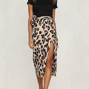 leopard skirt wrap