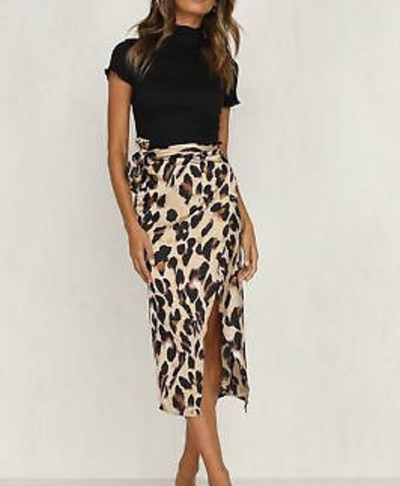 Wrap print skirt Clearance