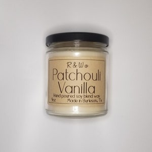 Patchouli Vanilla Candle