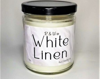 White Linen Candle