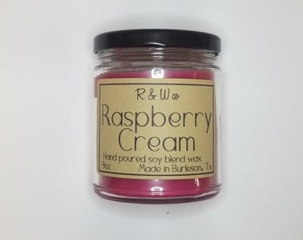 Raspberry Cream Candle
