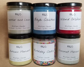 9oz Wickless Candles Hand-Poured/Small Batch, Highly Scented