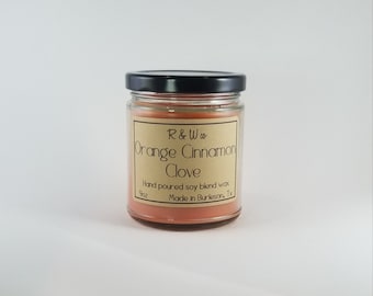 Bougie orange cannelle clou de girofle