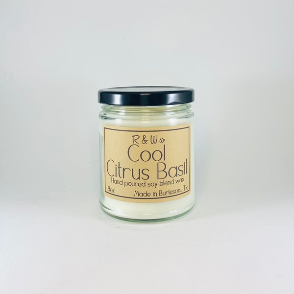 Cool Citrus Basil Candle