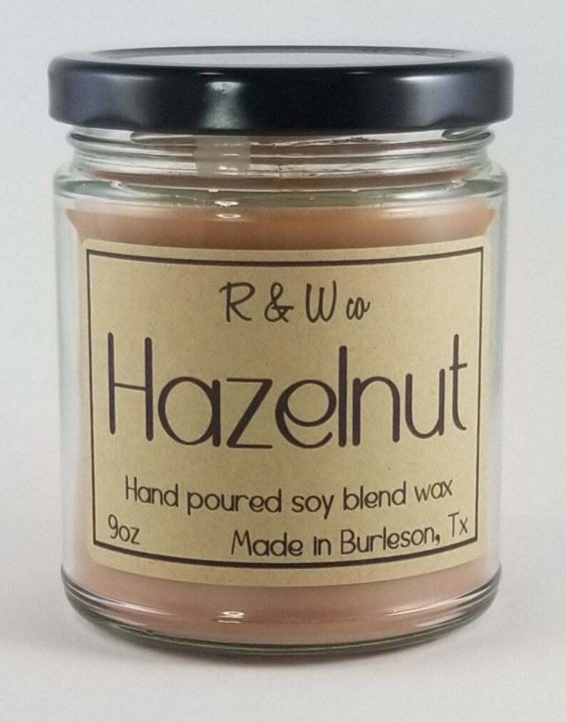 Hazelnut Candle Etsy