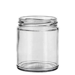 Salsa Glas 9oz. (12 Stück) mit Deckel.
