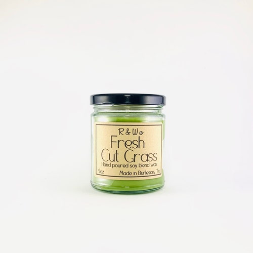 Fresh Cut Grass Candle Etsy