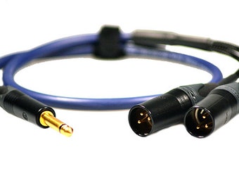 Professional Instrument lead 14 Mono Jack 6.35mm TS to 14 Mono Jack 6.35mm TS Van Damme Cable Unbalanced