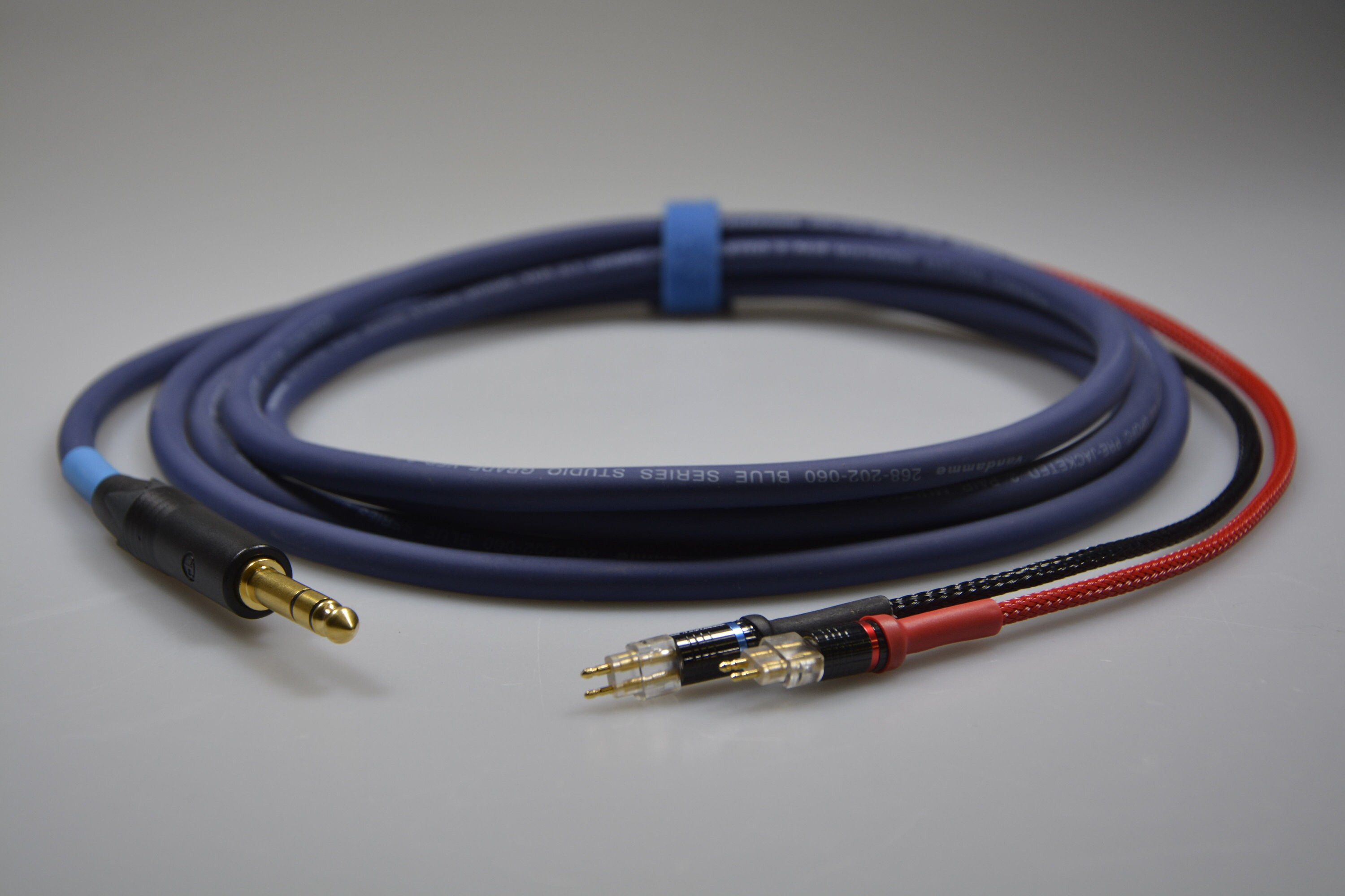 Professional Sennheiser Headphone Replacement Lead 1/4 Straight Stereo Jack Male To 2x 2-Pin Male Unbalanced Van Damme Cable
