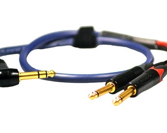 Professional Studio Y Splitter Insert Lead 1/4 Right Angle