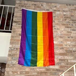 Large 6 Color LGBT PRIDE Rainbow Flag