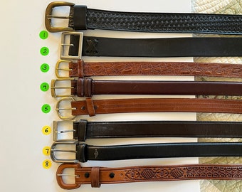 Vintage Western Leather Belts