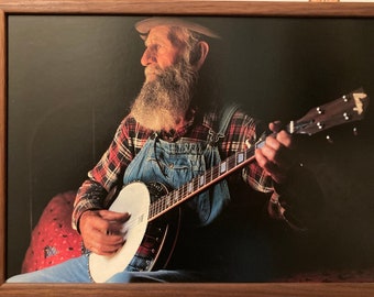 Framed Senior Musicians — Fiddle, Banjo, Mandolin Players