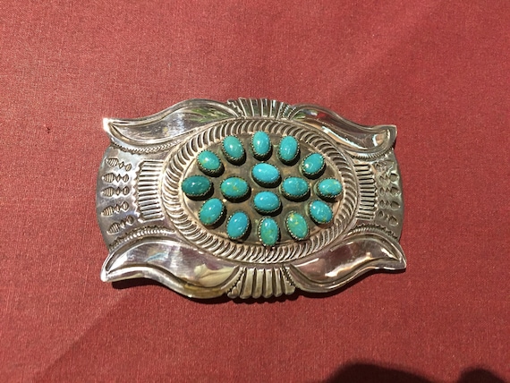 Four-horned Concho Belt Buckle