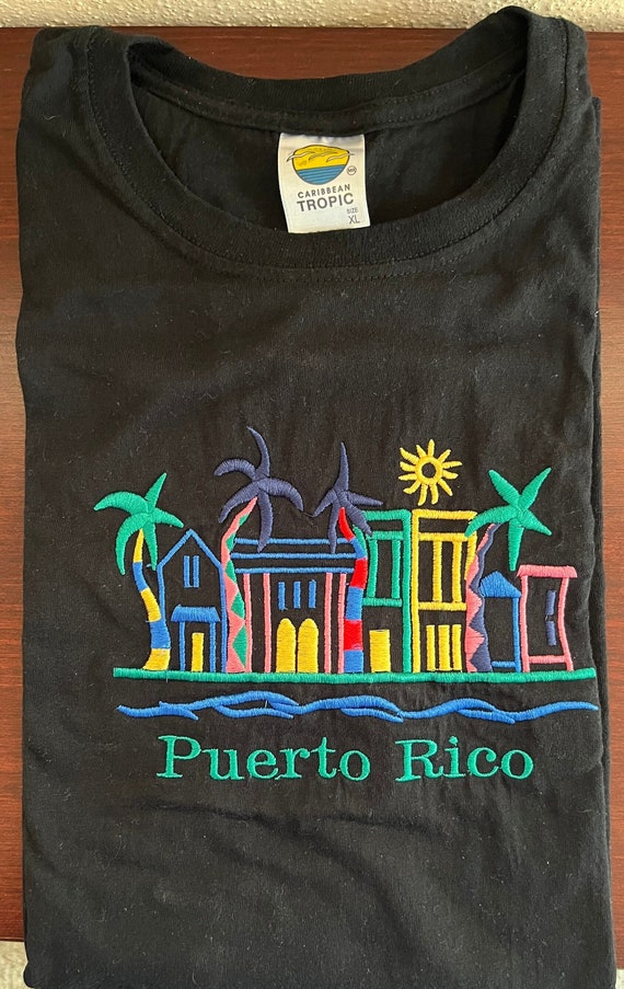 Puerto Rico Tee Shirt — Black xtra-large