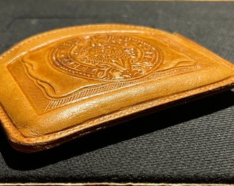 Tooled Leather Coin Purse from Mexico