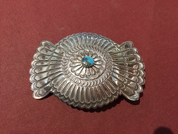 Flared Concho Belt Buckle
