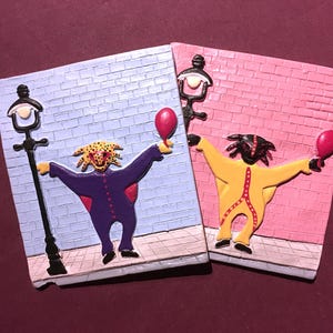 Pair of 3D Puerto Rican Folk Art Tiles