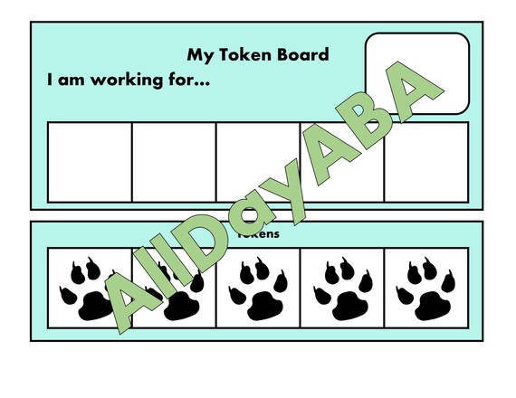 Downloadable Token Boards Educate Autism