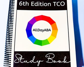 BCBA Study Guide 6th Edition TCO Test Content Outline for ABA Exam Prep Task List Book for Applied Behavior Analysis Test by AllDayABA