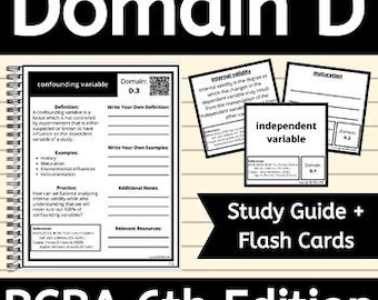 Domain D 6th Edition Test Content Outline Experimental Design BCBA Study Guide
